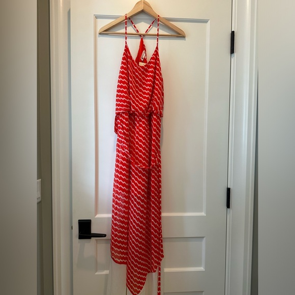 Flowy and Fun summer dress PINK OWL brand size L - Picture 1 of 5